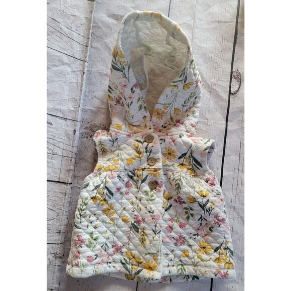 Carter’s Floral Print Quilted Hooded Vest Size 24 Months - Picture 2 of 9